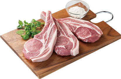 館ヶ森高原豚 骨付ロースセット3枚