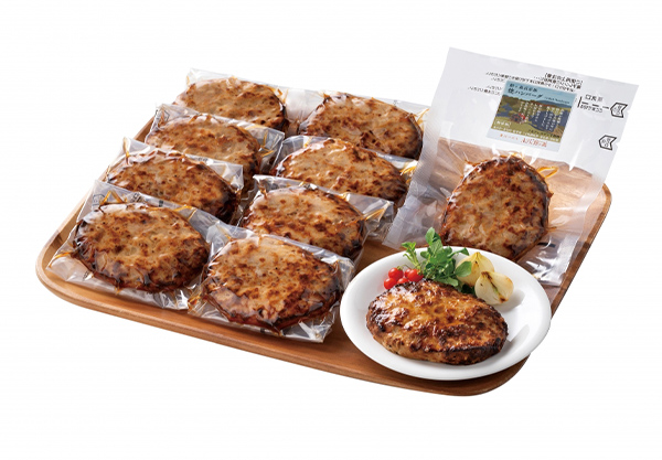 館ヶ森高原豚 焼ハンバーグ 10個セット