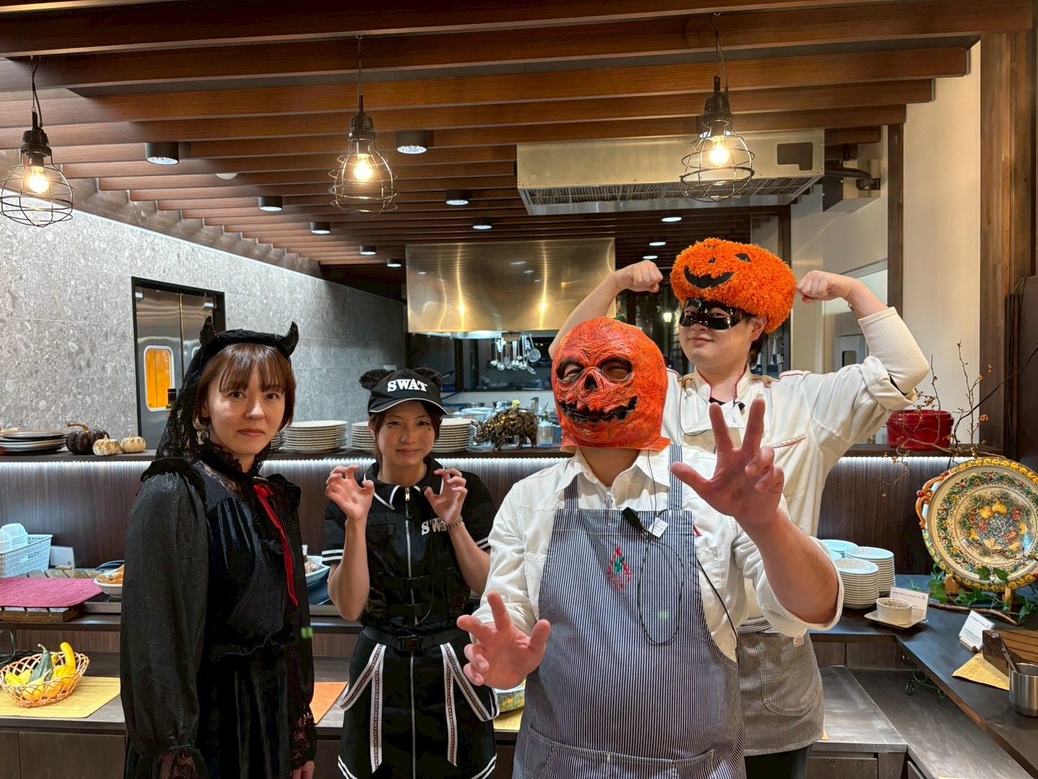 昨夜行われたハロウィンナイトビュッフェの様子についてご紹介！！